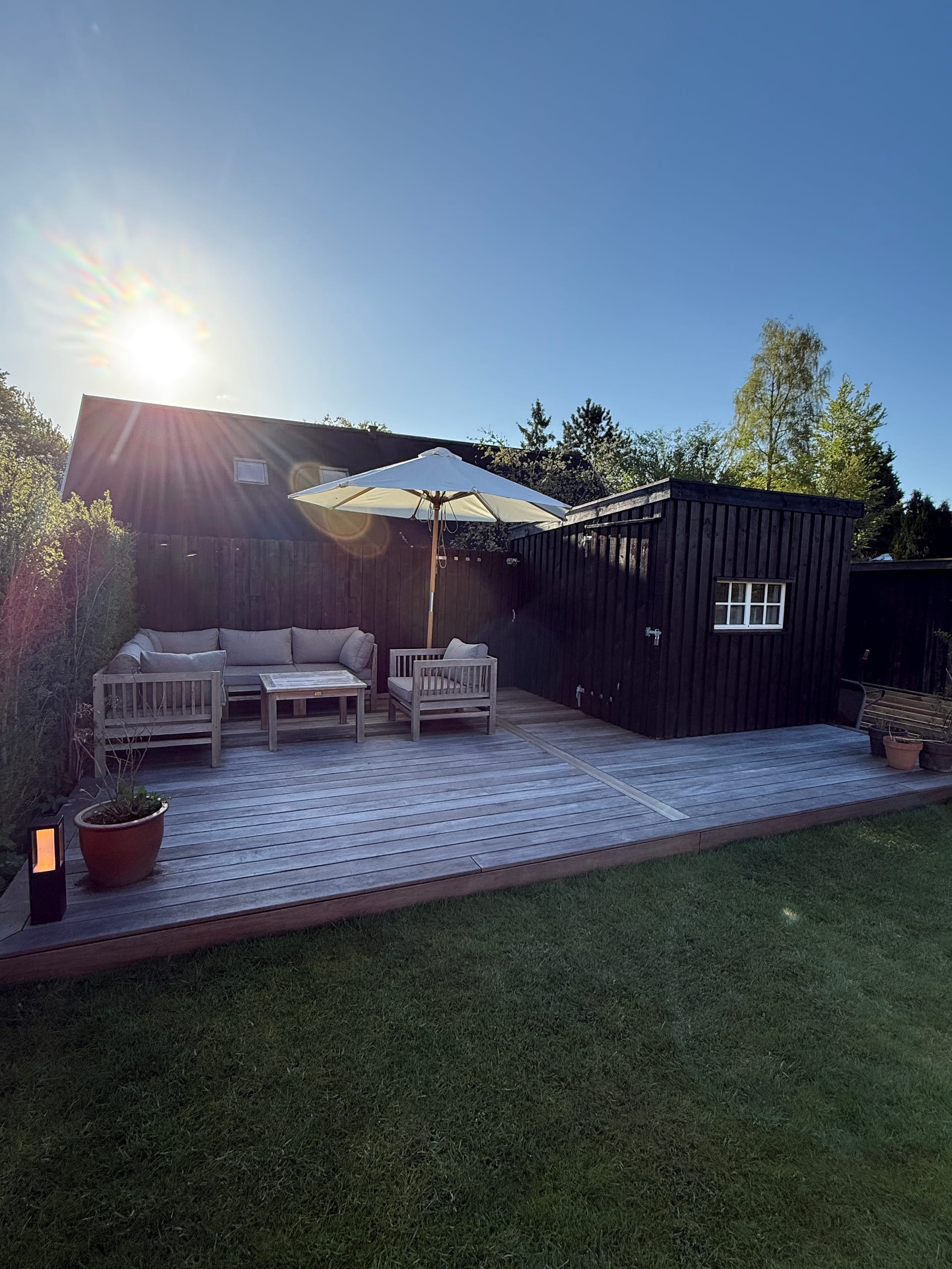 Terrasse bygget af Tømrerfirmaet Schytte i Gentofte