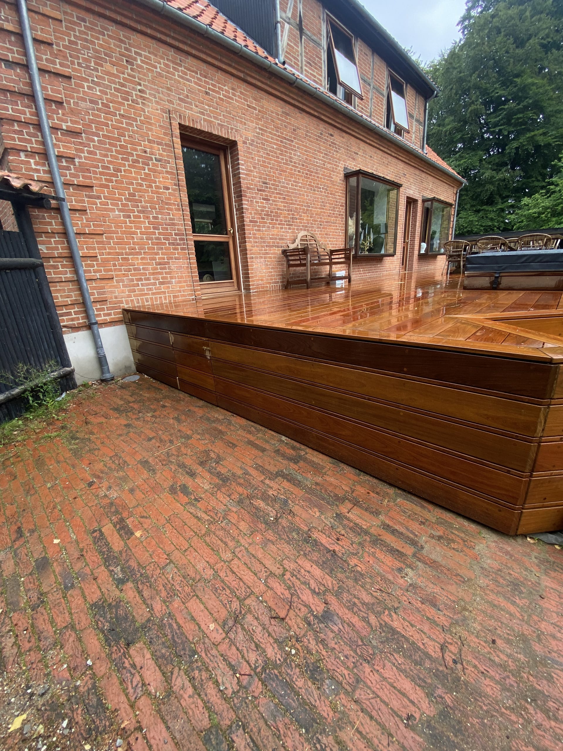 Terrasse bygget af Tømrerfirmaet Schytte i Charlottenlund
